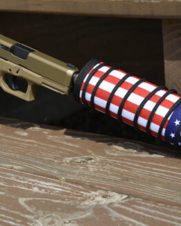 Full Auto High Temp Sub-Tac ALPHA Suppressor Cover 10 inch American Flag