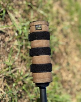 Full Auto High Temp Sub-Tac ALPHA Suppressor Cover 5 inch Fde with Black Straps