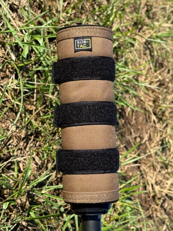 IMG 2801 555x740 - Full Auto High Temp Sub-Tac ALPHA Suppressor Cover 10 inch Fde with Black Straps