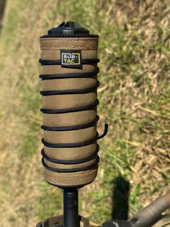 IMG 2814 555x740 - Full Auto High Temp Sub-Tac ALPHA Suppressor Cover 10 inch Fde with Black Straps